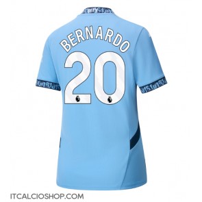 Manchester City Bernardo Silva #20 Prima Maglia Femmina 2024-25 Manica Corta